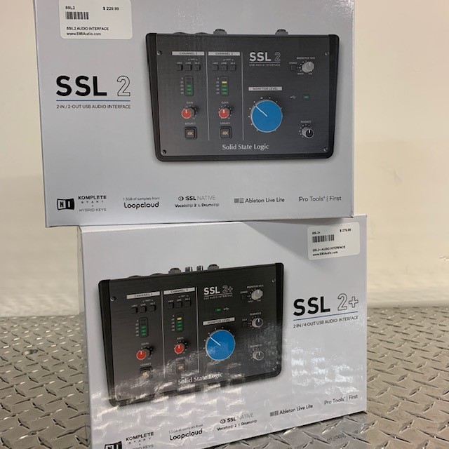 Solid State Logic SSL2 and the SSL 2+ Audio Interfaces